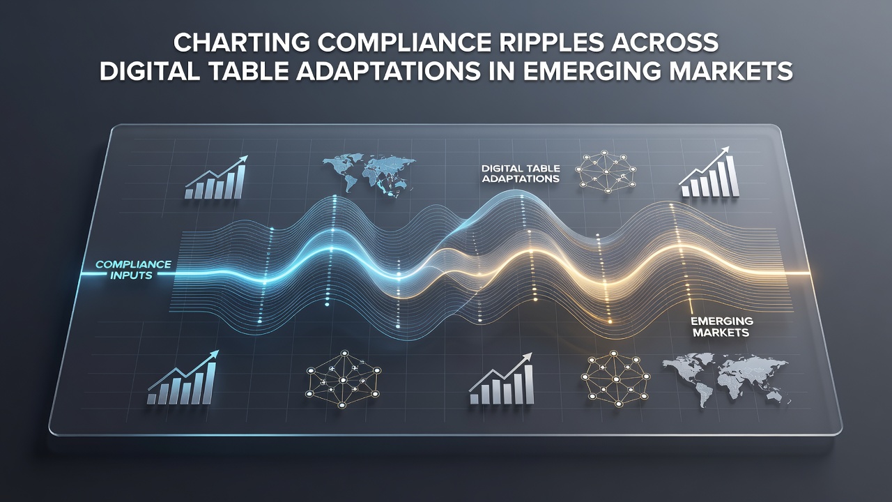 Compliance monitoring dashboards tracking digital table activity in emerging markets