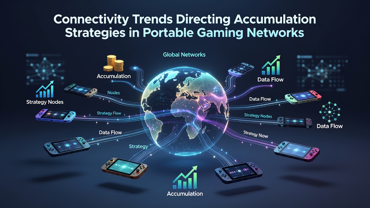 Network latency graphs overlaid on mobile gaming interfaces illustrating reward synchronization across devices