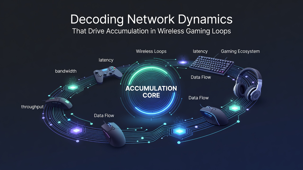 Wireless network topology diagram illustrating data pathways and accumulation nodes in mobile gaming environments