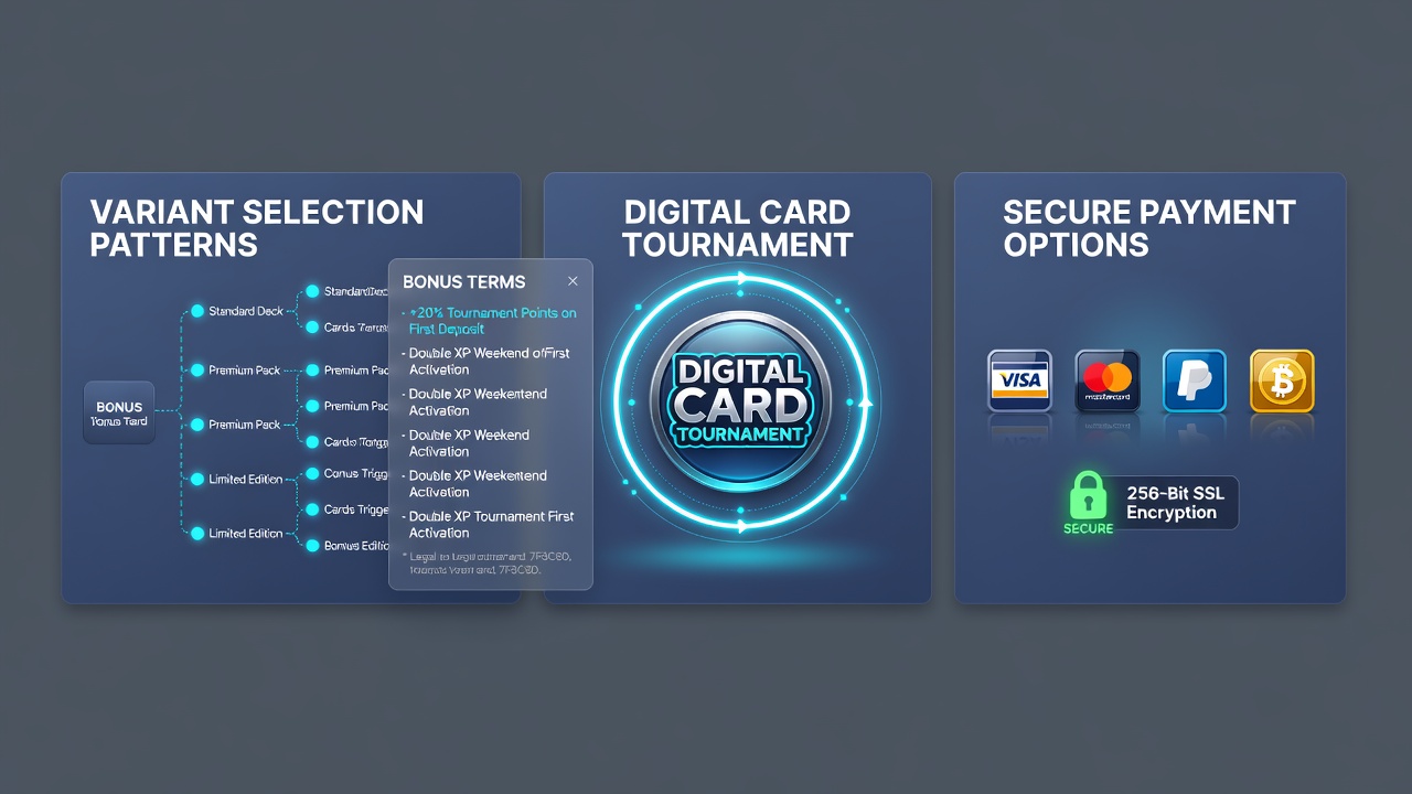 Secure payment confirmation screen within a mobile card tournament application highlighting transaction security features